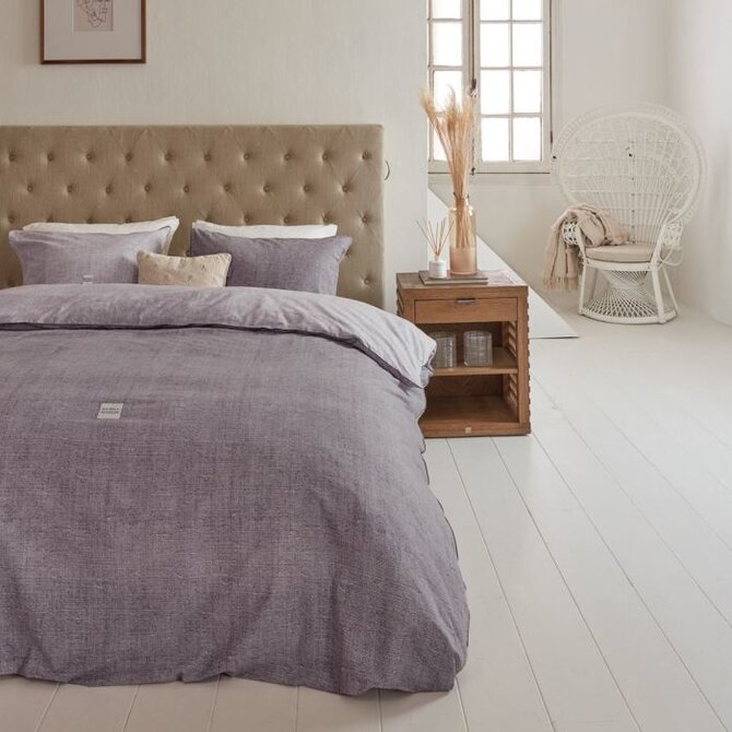 Riviera Maison Coughton Court Housse de couette - Mauve 200 x 200/220 cm