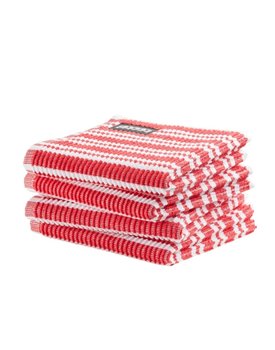 DDDDD vaatdoek Stripe red 30 x 30 cm