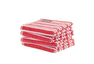 DDDDD vaatdoek Stripe red 30 x 30 cm