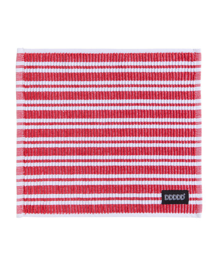 DDDDD vaatdoek Stripe red 30 x 30 cm