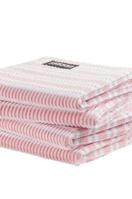 DDDDD vaatdoek Stripe pastel pink 30 x 30 cm