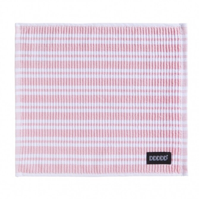 DDDDD vaatdoek Stripe pastel pink 30 x 30 cm