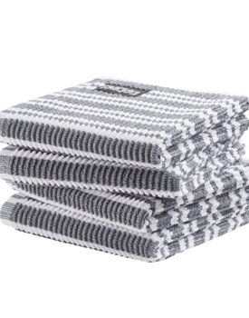 DDDDD vaatdoek Stripe grey 30 x 30 cm