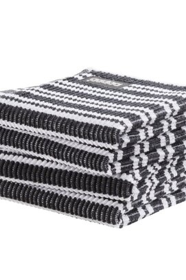 DDDDD vaatdoek Stripe black 30x30