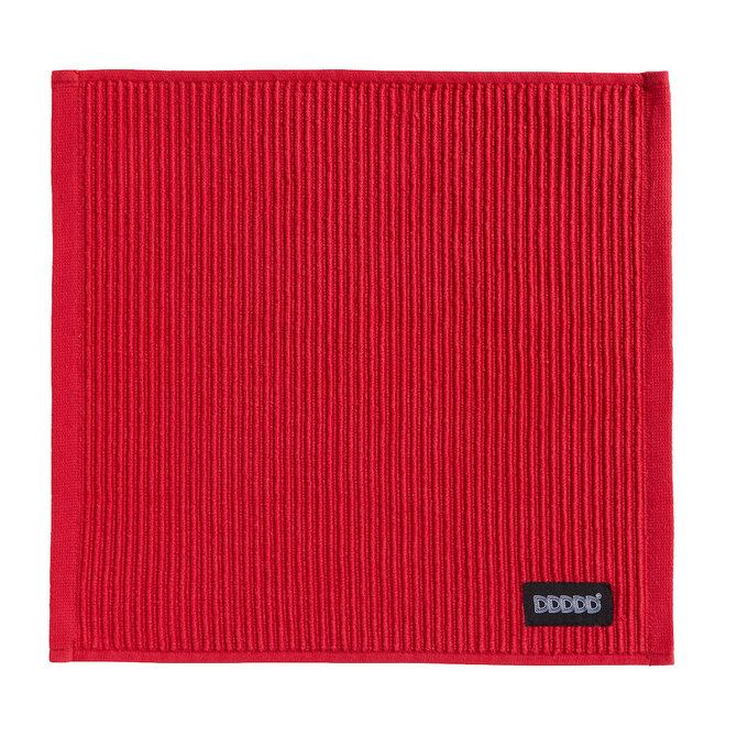 DDDDD lavette Basic rouge 30 x 30 cm