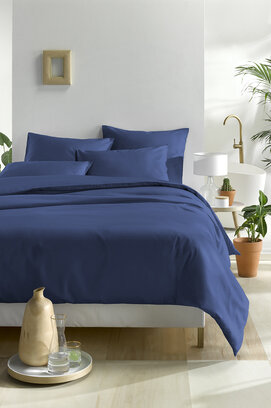De Witte Lietaer OLIVIA Dekbedovertrek Blue indigo 200x200/220