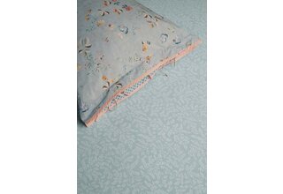 Drap-housse Leafy de Pip Studio - Bleu Gris 100 x 200/210/220 cm Hauteur des coins : 30 cm