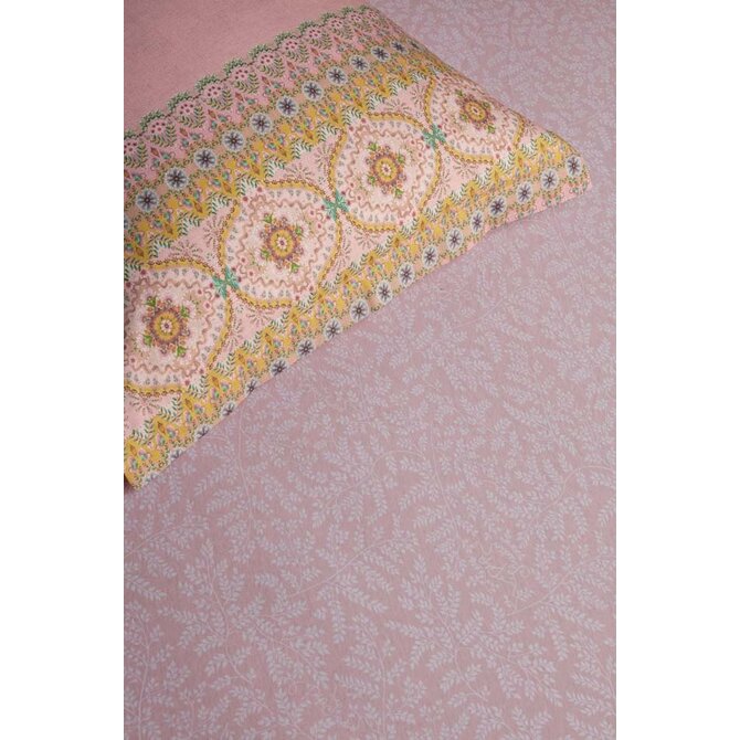 Drap-housse Leafy de Pip Studio - Rose 140 x 200/210/220 cm Hauteur des coins : 30 cm