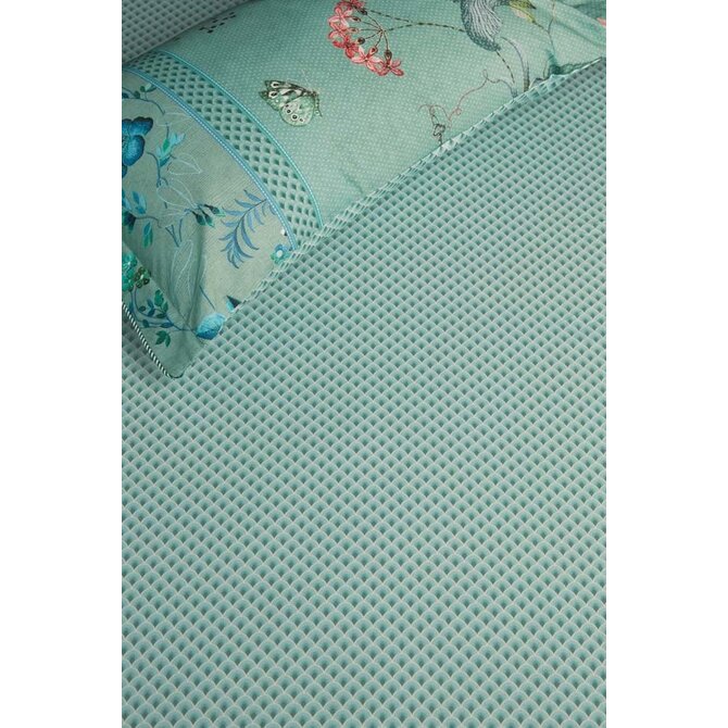 Pip Studio Suki Fitted Sheet - Green 90 x 200 cm Hauteur des coins : 25