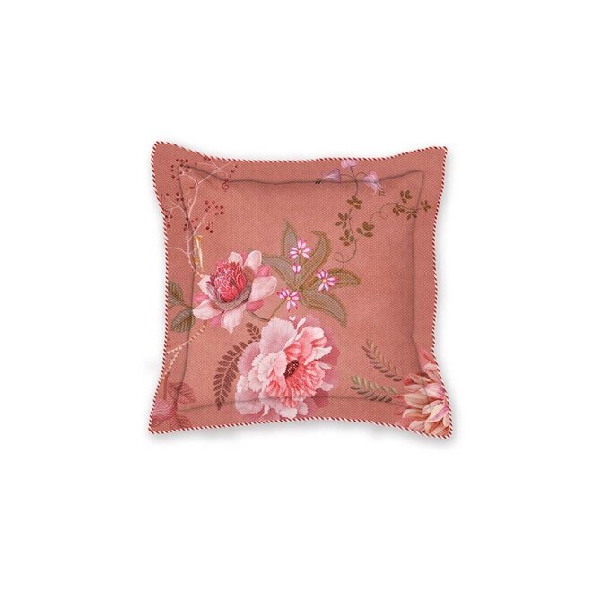 Pip Studio Coussin carré Tokyo Bouquet - Rose 45 x 45 cm