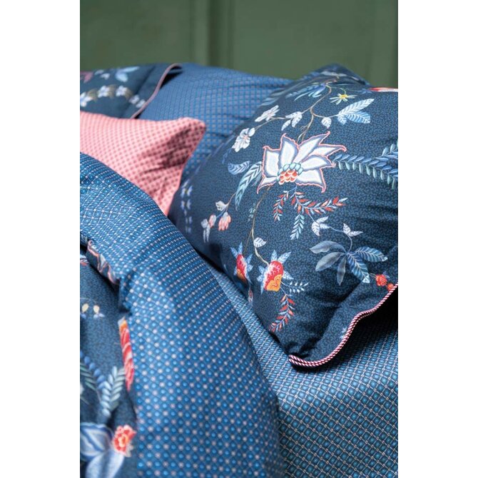 Pip Studio Flower Festival Dekbedovertrek - Donkerblauw 260 x 200/220 cm