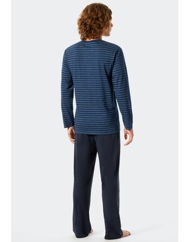 Schiesser Pyjama lang blue 176951 52/L