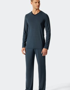 Schiesser Pyjama lang dark blue 176698 48/S