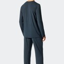 Schiesser Schiesser Pyjama long bleu foncé 176698 48/S