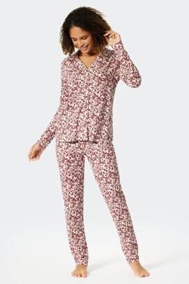 Schiesser Pyjama long prune 176996 42/XL