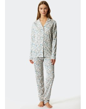 Schiesser Pyjama lang light blue 176996 46/3XL