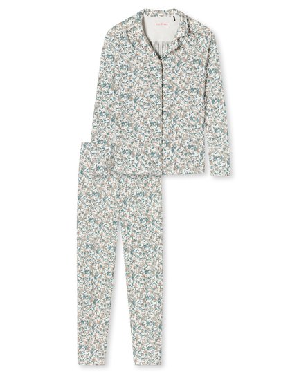 Schiesser Pyjama lang light blue 176996 46/3XL