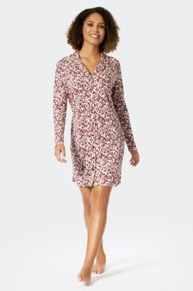 Schiesser Nightshirt manches longues prune 176995 40/L