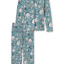 Schiesser Schiesser Pyjama lang bluegrey 176983 38/M