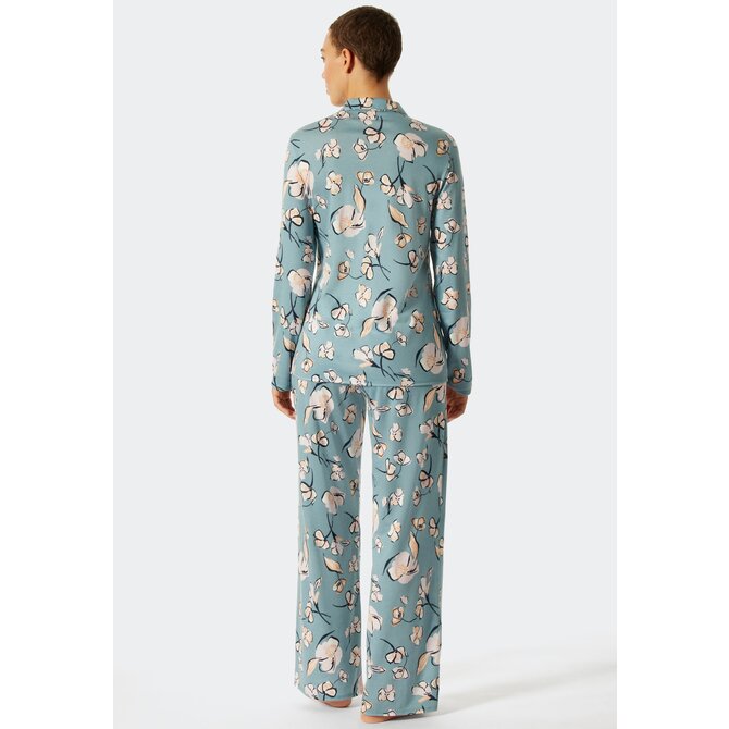 Schiesser Pyjama long gris bleu 176983 38/M Schiesser Pyjama long gris bleu 176983 38/M
