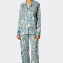 Schiesser Schiesser Pyjama lang bluegrey 176983 38/M