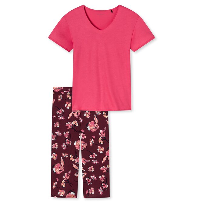 Schiesser Pyjama 3/4, manches courtes prune 176982 44/XXL