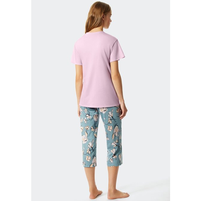 Schiesser Pyjama 3/4, korte mouw bluegrey 176982 46/3XL