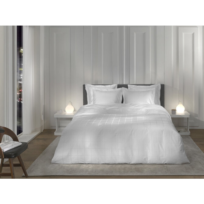 Heckett & Lane Diamante Dekbedovertrek 200x200/220 White
