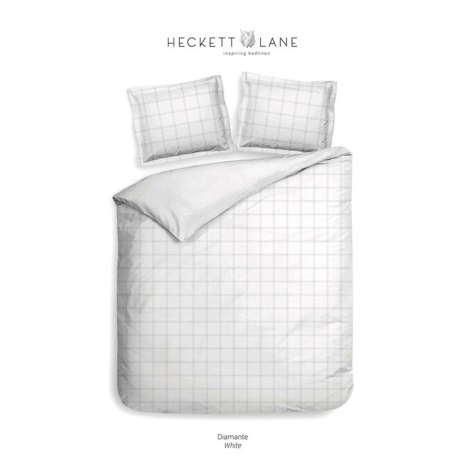 Heckett & Lane Diamante Dekbedovertrek 240x200/220 White