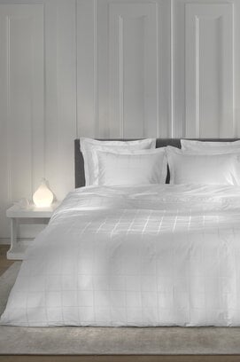 Heckett & Lane - Housse de couette Diamante 240x200/220 White