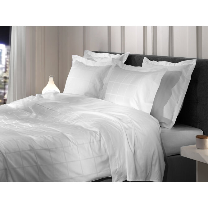 Heckett & Lane Diamante Dekbedovertrek 240x200/220 White