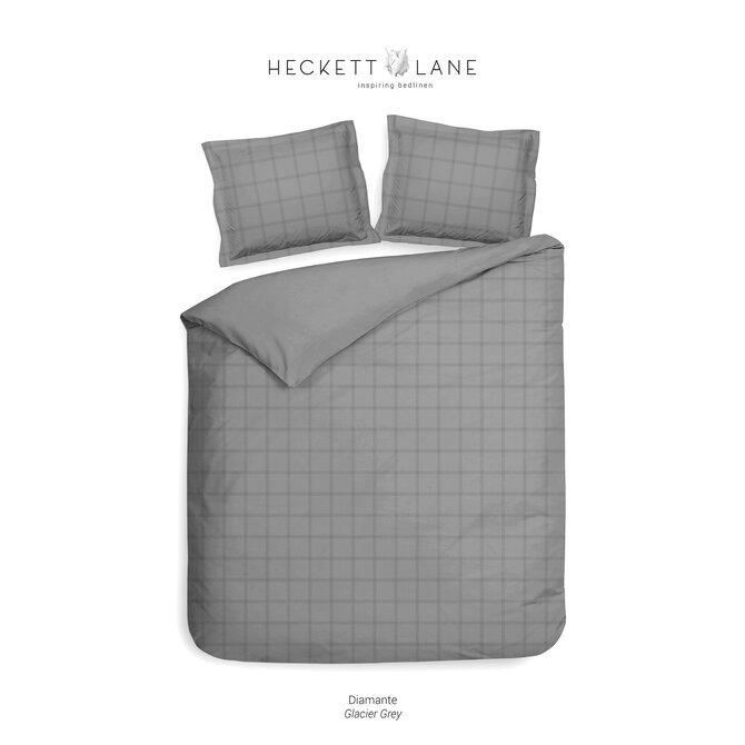 Heckett & Lane Diamante Dekbedovertrek 240x200/220 Glacier Grey