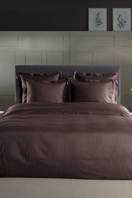 Heckett & Lane Banda Housse de couette 140x200/220 Marsala Brown