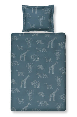 Vandyck SAFARI KIDS 1 personne (140x200/220 ) bleu vintage