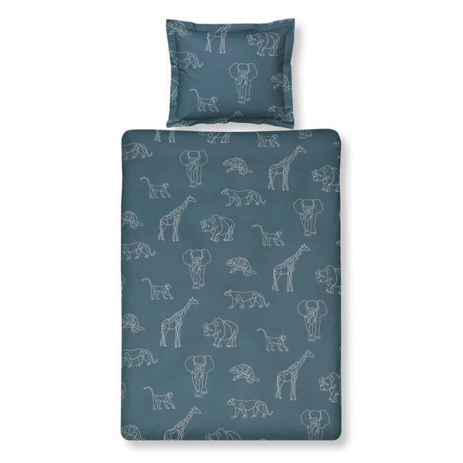 Vandyck SAFARI KIDS 1 personne (140x200/220 ) bleu vintage