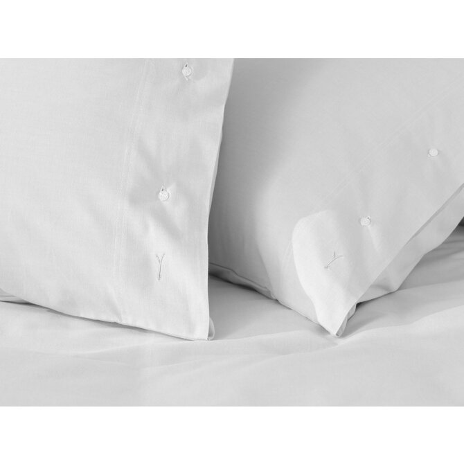 Jaune Chambray Housse de couette 140x200/220 Blanc