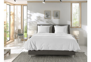 Yellow Chambray Dekbedovertrek 140x200/220 White