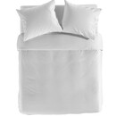 Jaune Chambray Housse de couette 140x200/220 Blanc