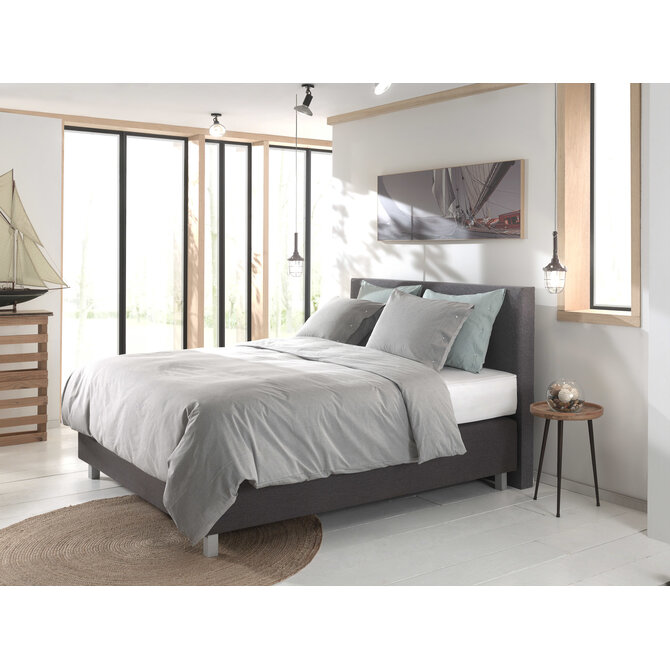 Jaune Chambray Housse de couette 240x200/220 Gris foncé