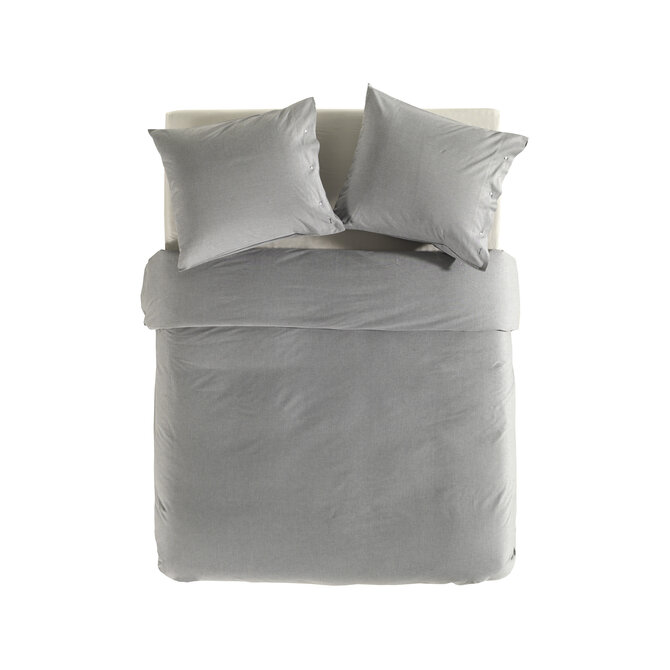 Jaune Chambray Housse de couette 240x200/220 Gris foncé