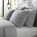 Jaune Chambray Housse de couette 140x200/220 Gris foncé