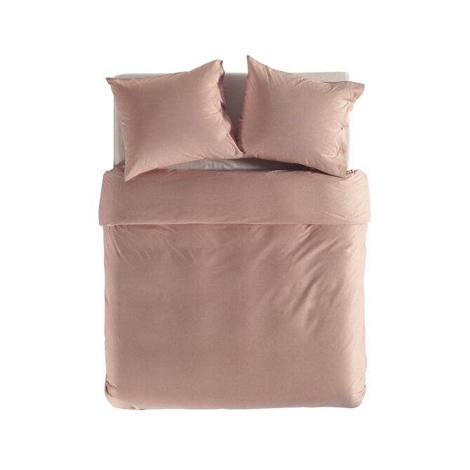 Yellow Chambray Dekbedovertrek 140x200/220 Mandarin Red