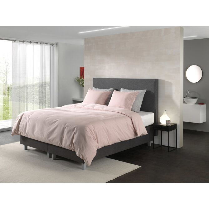 Yellow Oxford Dekbedovertrek 200x200/220 Mandarin Red