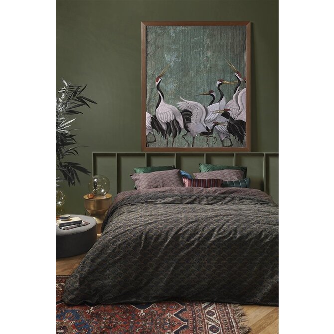 At Home by Beddinghouse Housse de couette Shining - Vert 140x200/220 cm