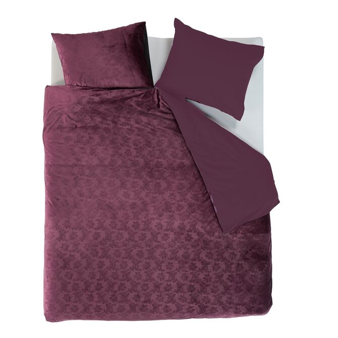 At Home by Beddinghouse Housse de couette Forgotten - Aubergine 240x200/220 cm At Home by Beddinghouse Housse de couette Forgotten - Aubergine 240x200/220 cm