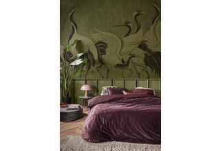 At Home by Beddinghouse Forgotten Dekbedovertrek - Aubergine 240x200/220 cm