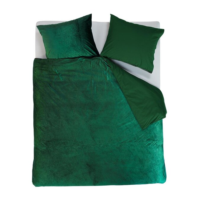 At Home by Beddinghouse Plants Dekbedovertrek - Green 200x200/220 cm