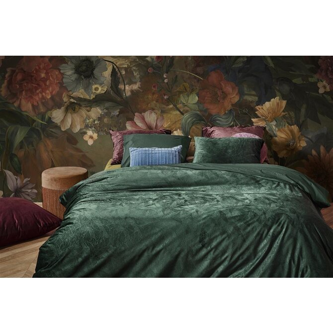 At Home by Beddinghouse Plants Dekbedovertrek - Green 200x200/220 cm