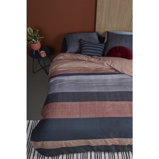 Beddinghouse Kyle Dekbedovertrek - Blue 200x200/220 cm