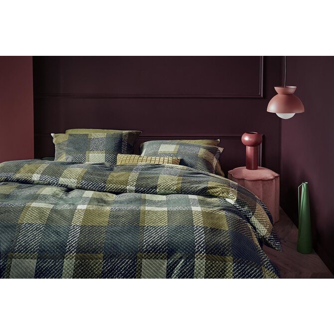 Beddinghouse Marnix dekbedovertrek Green 200x200/220
